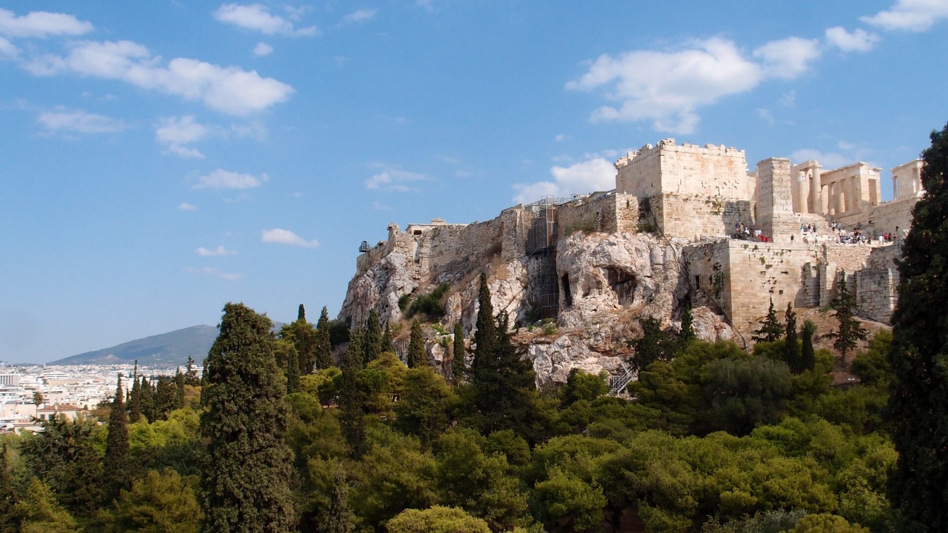 people visiting acropolis as an activity in athens