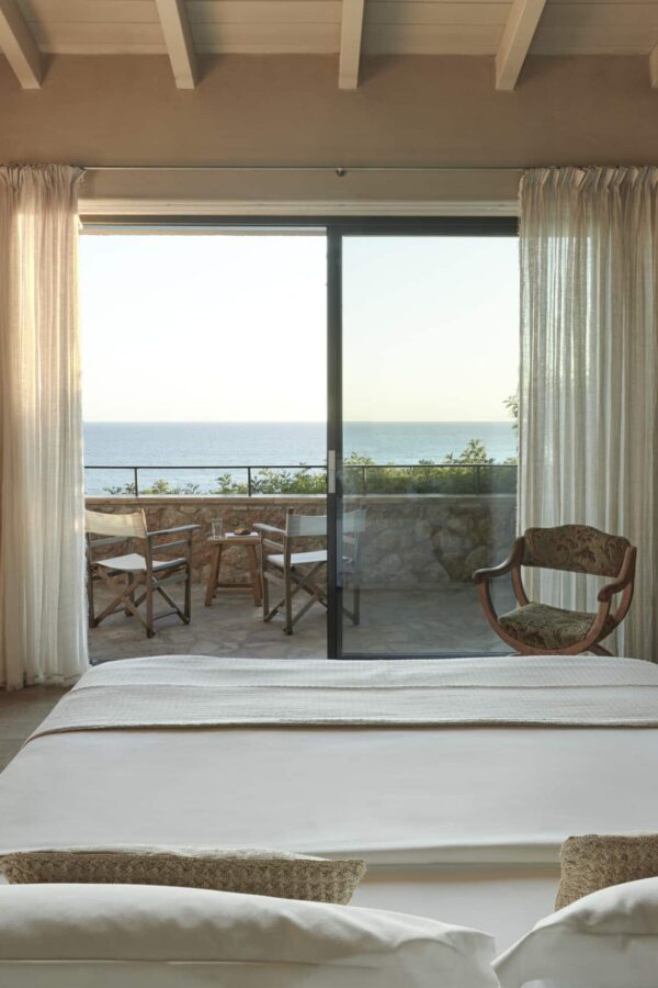 bedroom with sea view